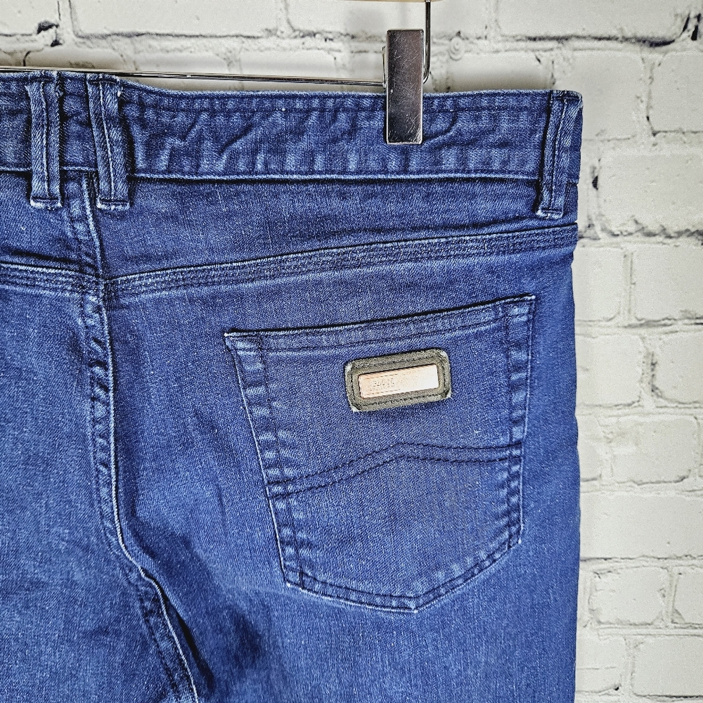ARMANI COLLEZIONI | J10 slim fit stretch low waist narrow leg zip fly jeans